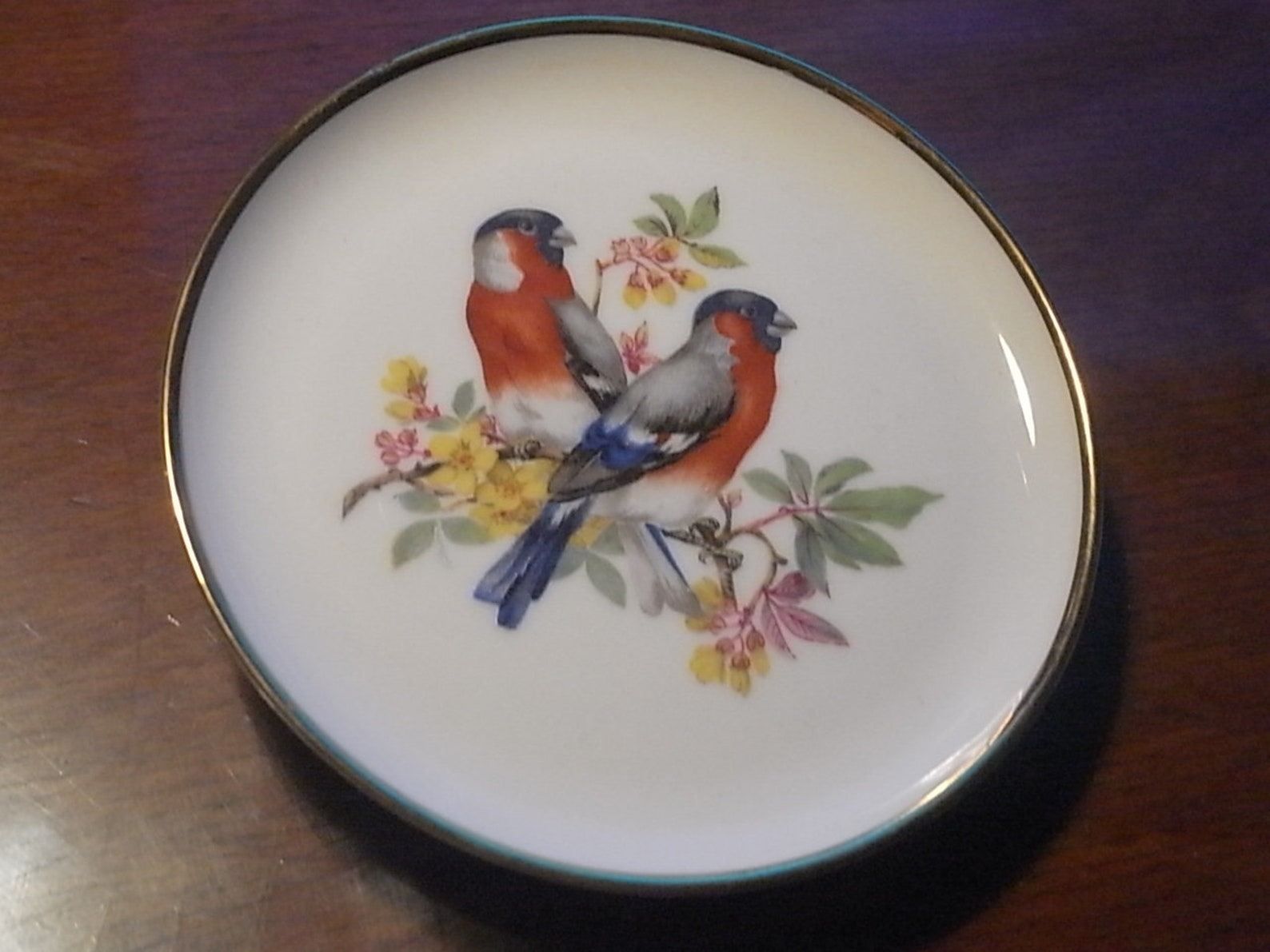 Kaiser Porcelain Ornamental Plate Bird Motif Germany with