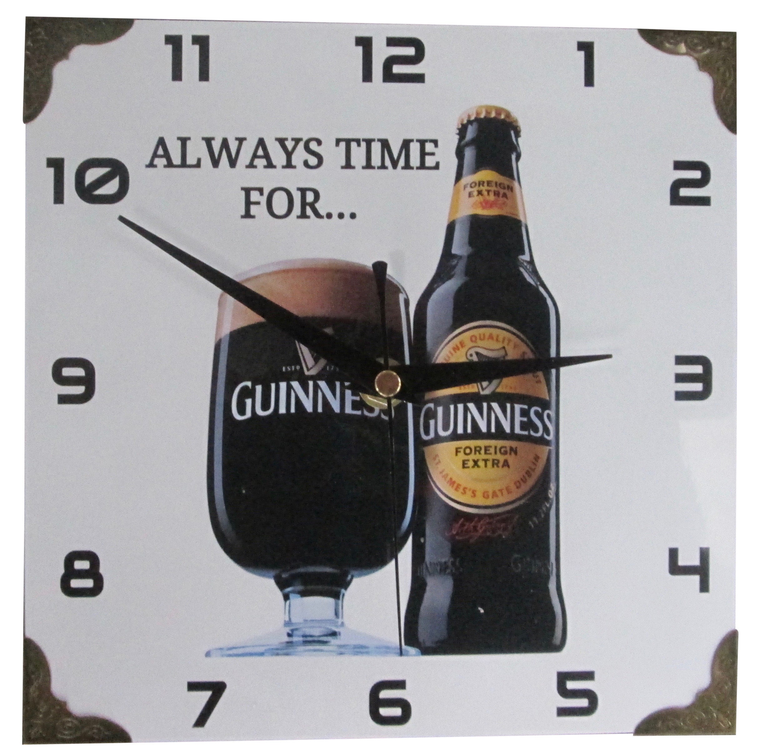 Hand Made Guinness Wall Clock with Silent Movement Etsy