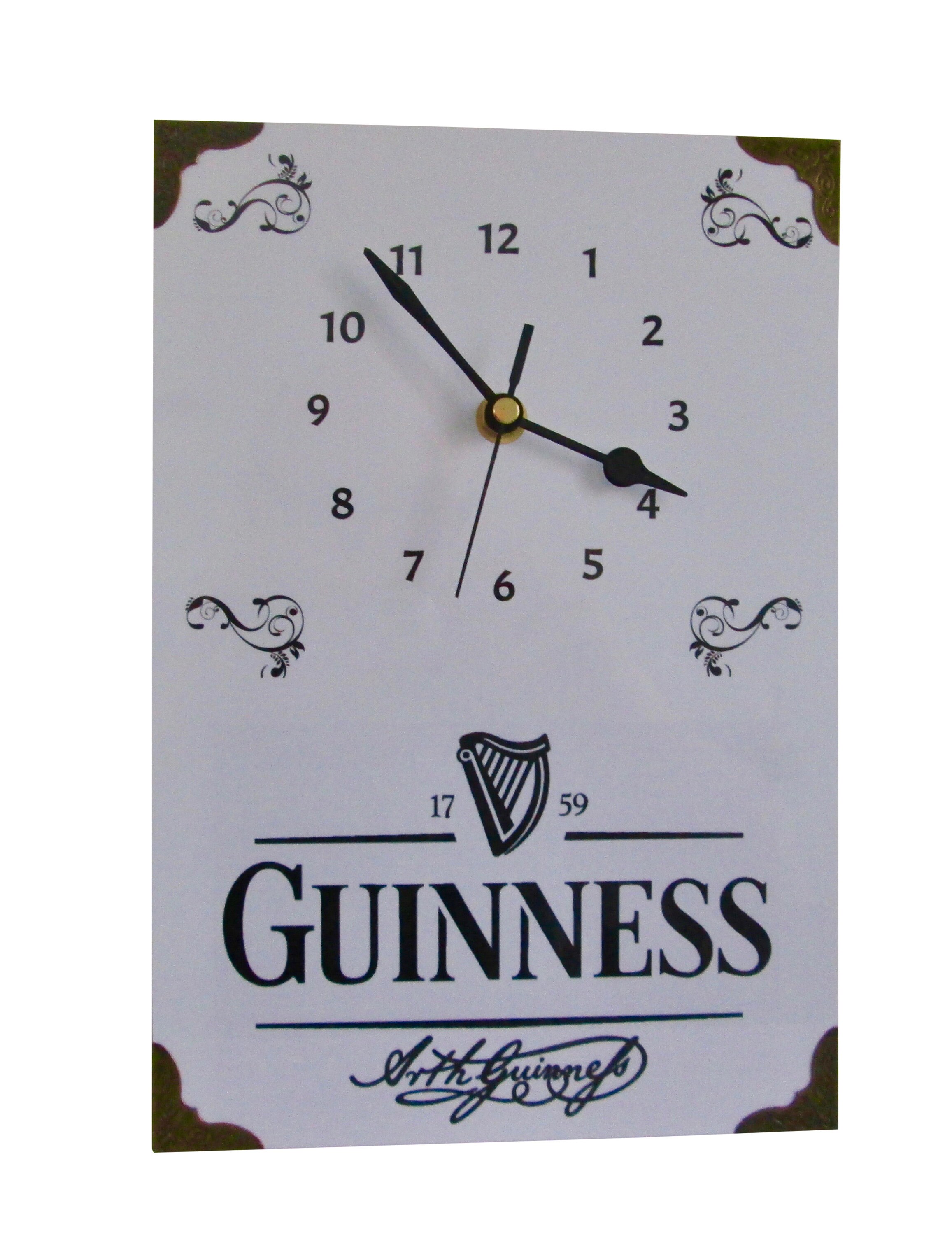 Hand Made Guinness Wall Clock with Silent Movement Etsy