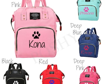Personalized Hipster Dogs Ladies Workout Bag Front