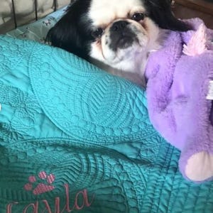 Personalized Dog Blanket - Custom Dog Blanket - Dog Blanket - Personalized Dog Quilt Blanket - Custom Pet Blanket- Pet Blanket- Dog Bedding image 11