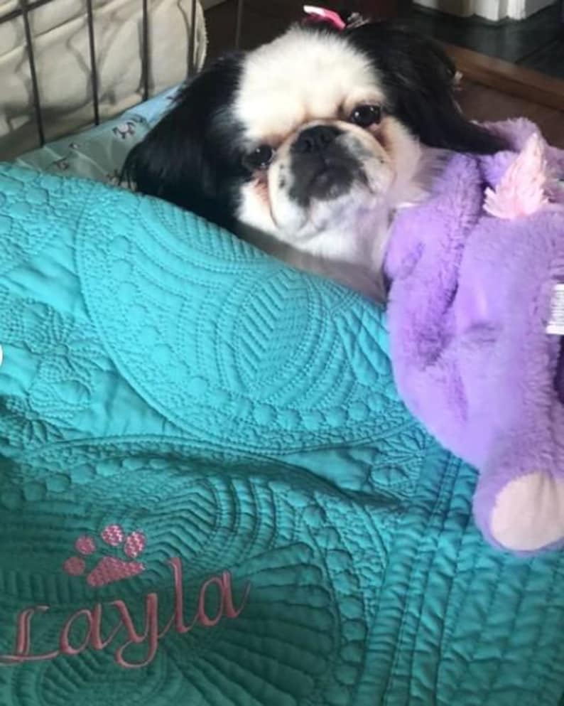 Personalized Dog Blanket - Custom Dog Blanket - Dog Blanket - Personalized Dog Quilt Blanket - Custom Pet Blanket- Pet Blanket- Dog Bedding image 11