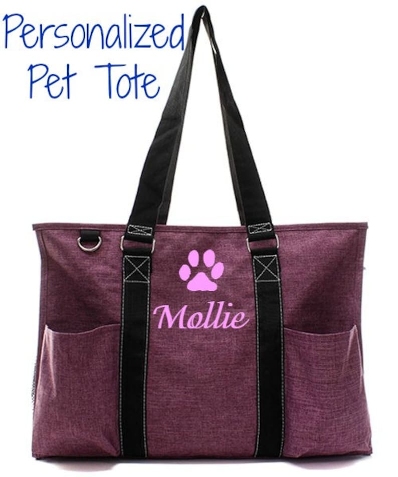 Personalized Pet Tote Dog Tote Pet Bag Personalized Dog Etsy