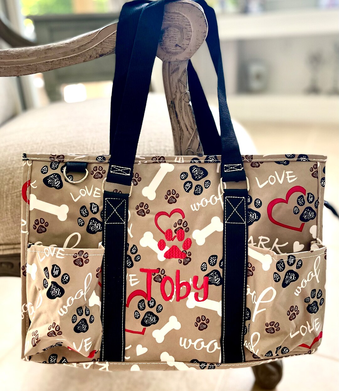 Personalized Pet Tote Dog Tote Pet Bag Personalized Dog Bag