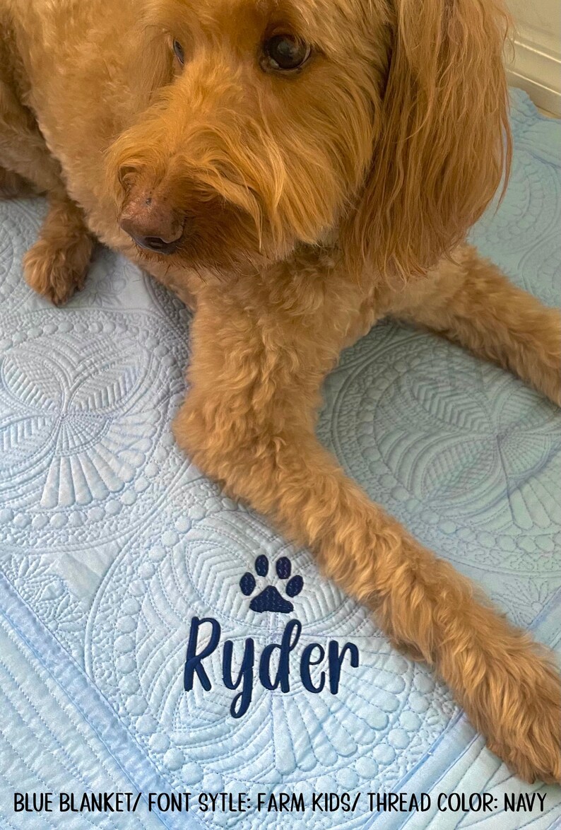 Personalized Dog Blanket - Custom Dog Blanket - Dog Blanket - Personalized Dog Quilt Blanket - Custom Pet Blanket- Pet Blanket- Dog Bedding image 13