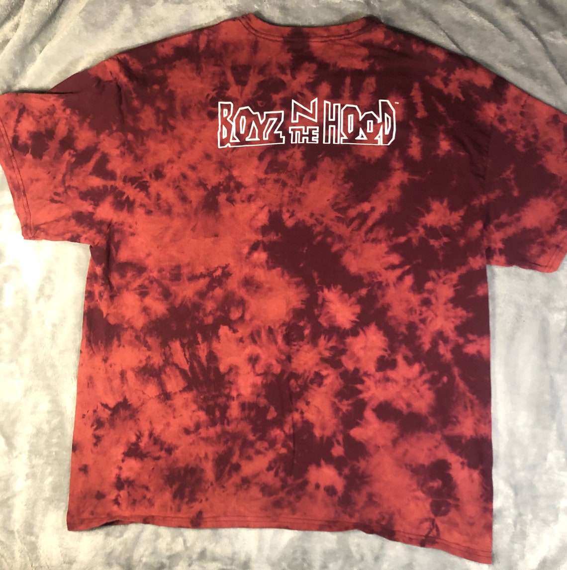 Red Boyz N the Hood Reverse Tie Dye Shirt Etsy