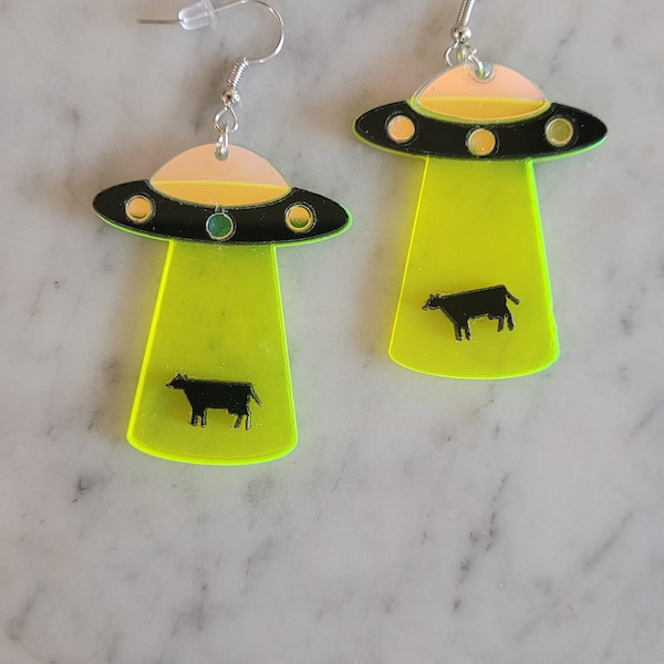 UFO earrings