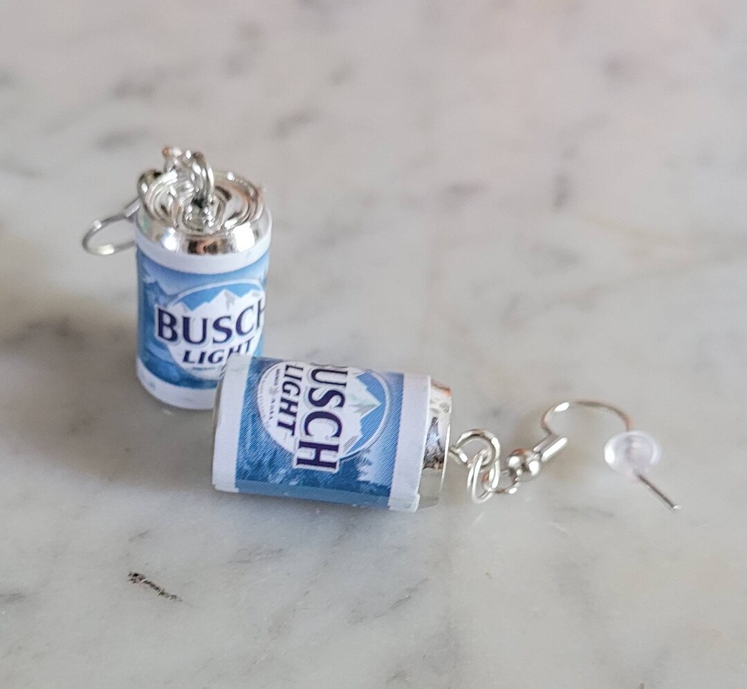 Light Beer Can Earrings Etsy
