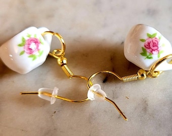 Teacup earrings