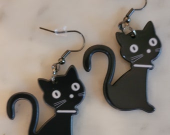 Zwarte kattenoorbellen