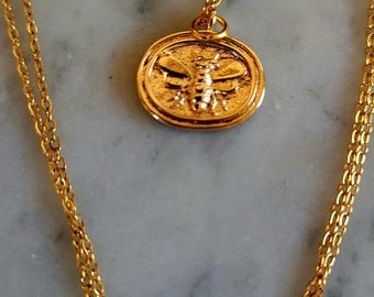 Bee Cameo necklace