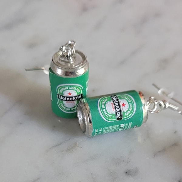 Beer Can Earrings Etsy