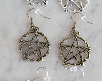 Boucles d'oreilles Pentagramme