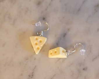 3D Cheese Earrings