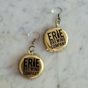 Beer bottle cap earrings 2 DIFFERENT options