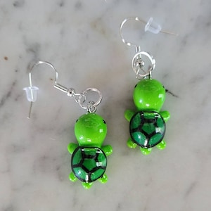 Tiny turtle earrings