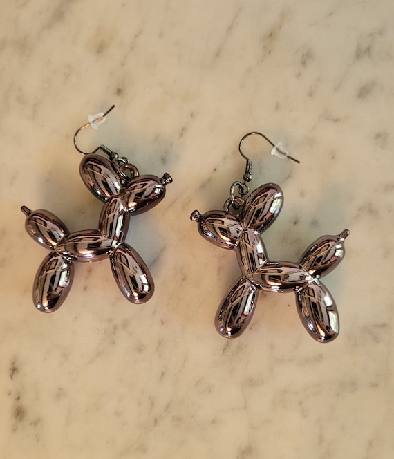 Balloon dog earrings best sale