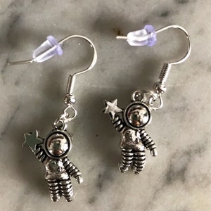 Astronaut earrings