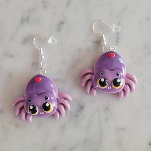 Cute spider earrings