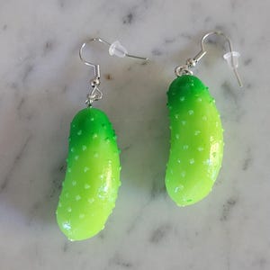 3d Pickle earrings