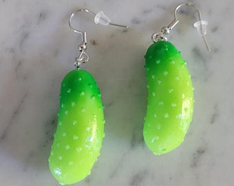 3d Pickle earrings
