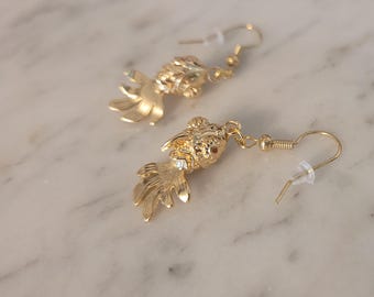 Lucky goldfish/koi articulated earrings