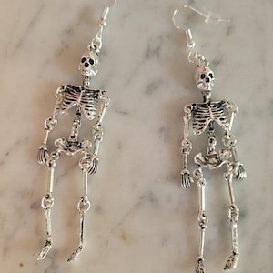 Skeleton Earrings: Halloween Jewelry