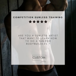 Sunless Training| Competition training| Sunless Artist| Certificate| Tanning | Tanning Artisit| Sunless 101