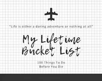 My Bucket List Journal