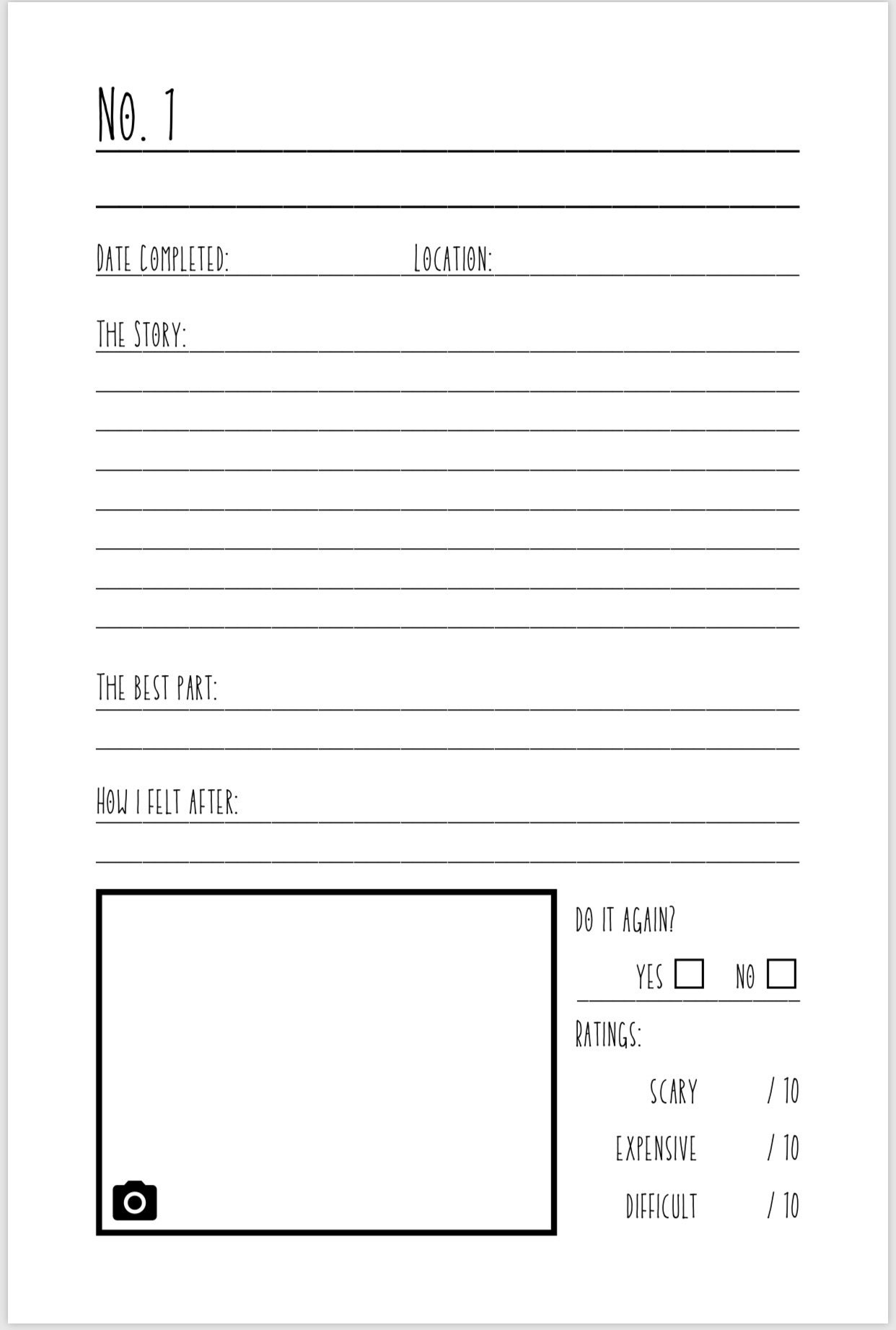 My Bucket List Journal Etsy