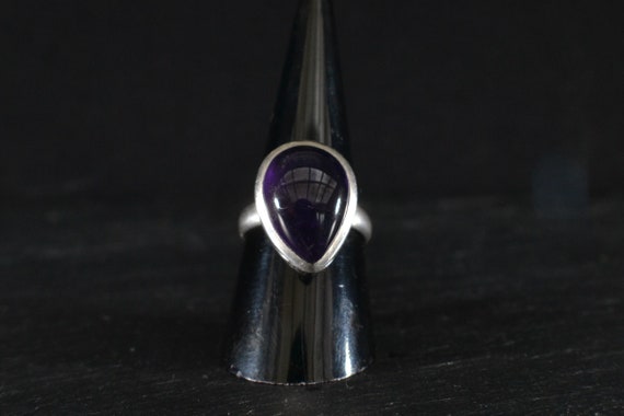 Solid Silver Amethyst Statement Ring (FS06) - image 1