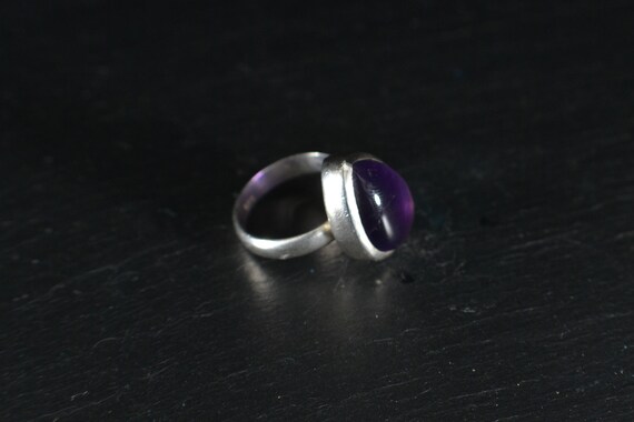 Solid Silver Amethyst Statement Ring (FS06) - image 4