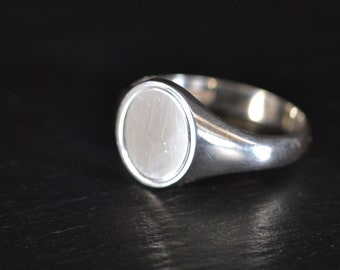 Vintage New Old Stock Sterling Silver Signet Ring (VSS15)