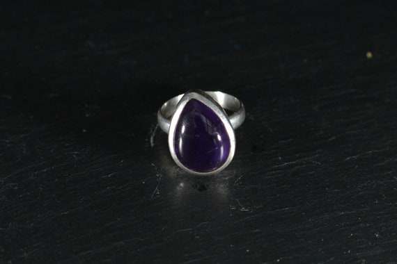 Solid Silver Amethyst Statement Ring (FS06) - image 8