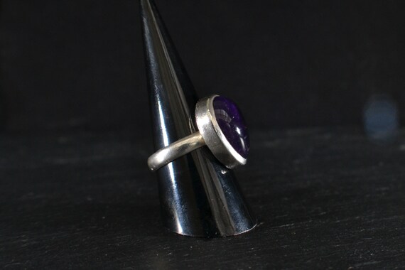 Solid Silver Amethyst Statement Ring (FS06) - image 3