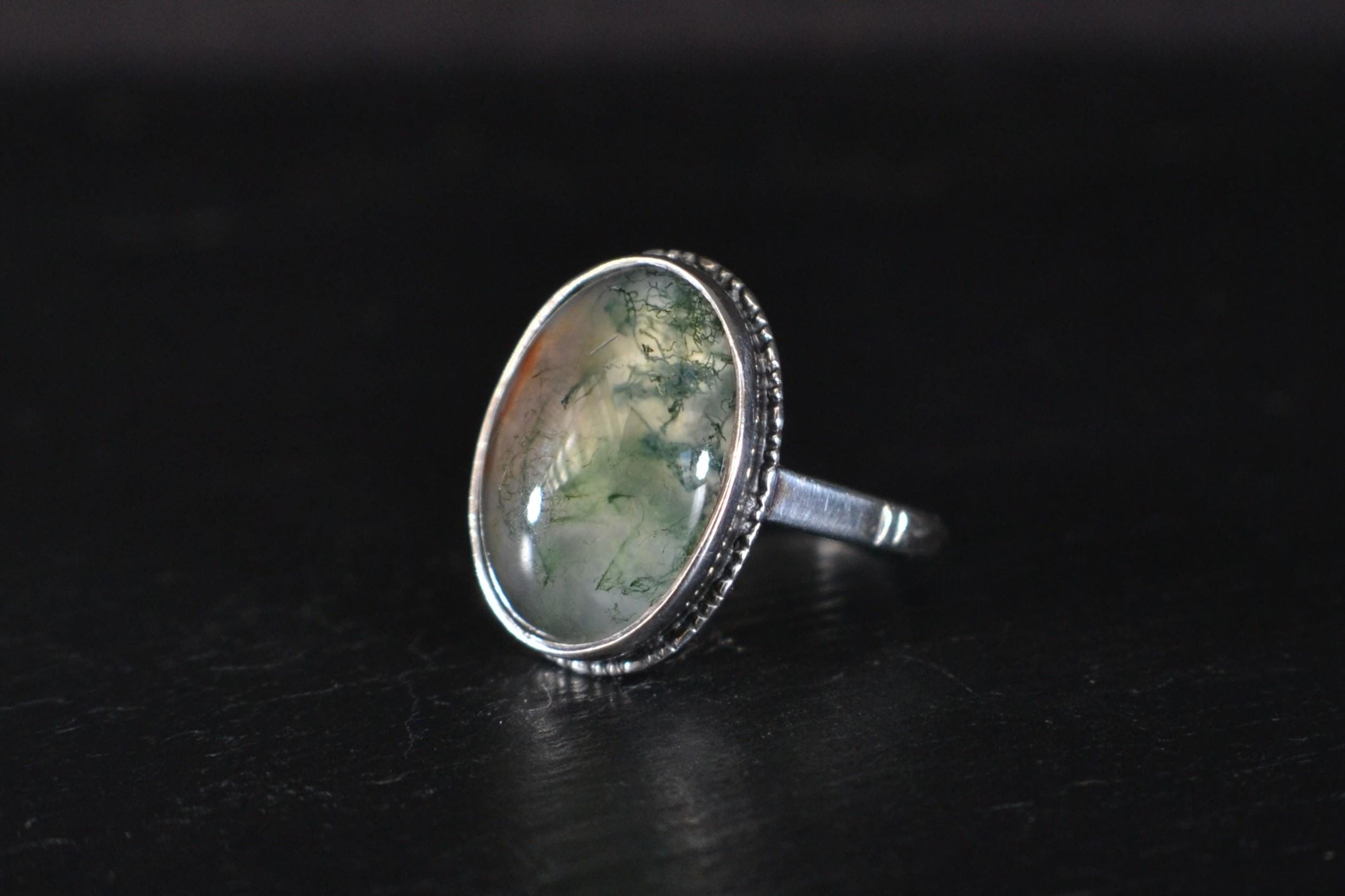 アクセサリー vintage silver ring set with agate Fantastic Vintage Sterling Silver, Double Topaz and Agate