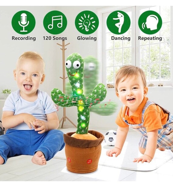 Dancing Cactus Toy Tiktok Talk Repeat 