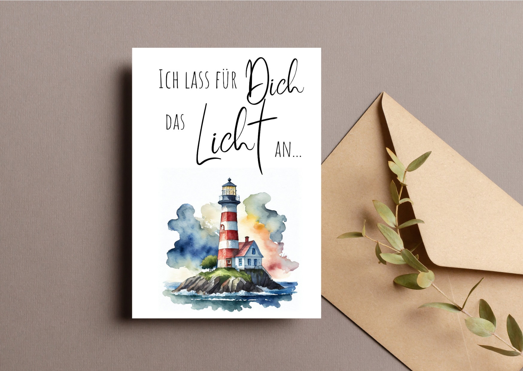 Coastal Lighthouse Notizkarten – 24 Leuchtturm-Karten Mit Umschlägen, 100% Recycelt, Für Dankes- Und Grüße