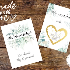 Wüsche zur Hochzeit zum rubbeln, Geschenk zur Hochzeit, Hochzeitsgeschenke, Rubbellos zur Hochzeit, Glückslos, Wünsche zur Ehe