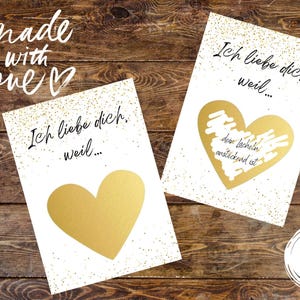Personalisierbar Karte Valentinstag, Karte Hochzeitstag, Valentinstagkarte, Karte Jahrestag, Geschenk Valentinstag, Geschenk Hochzeitstag