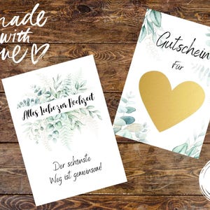 Gutschein zur Hochzeit zum rubbeln, Geschenk zur Hochzeit, Hochzeitsgeschenke, Rubbellos zur Hochzeit, Glückslos, Gemeinsame Zeit schenken