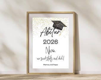 Regalo di laurea, regalo personalizzato per laurea magistrale, stampa artistica per diploma di scuola superiore, regalo di diploma di scuola superiore, regalo personalizzato per laurea triennale