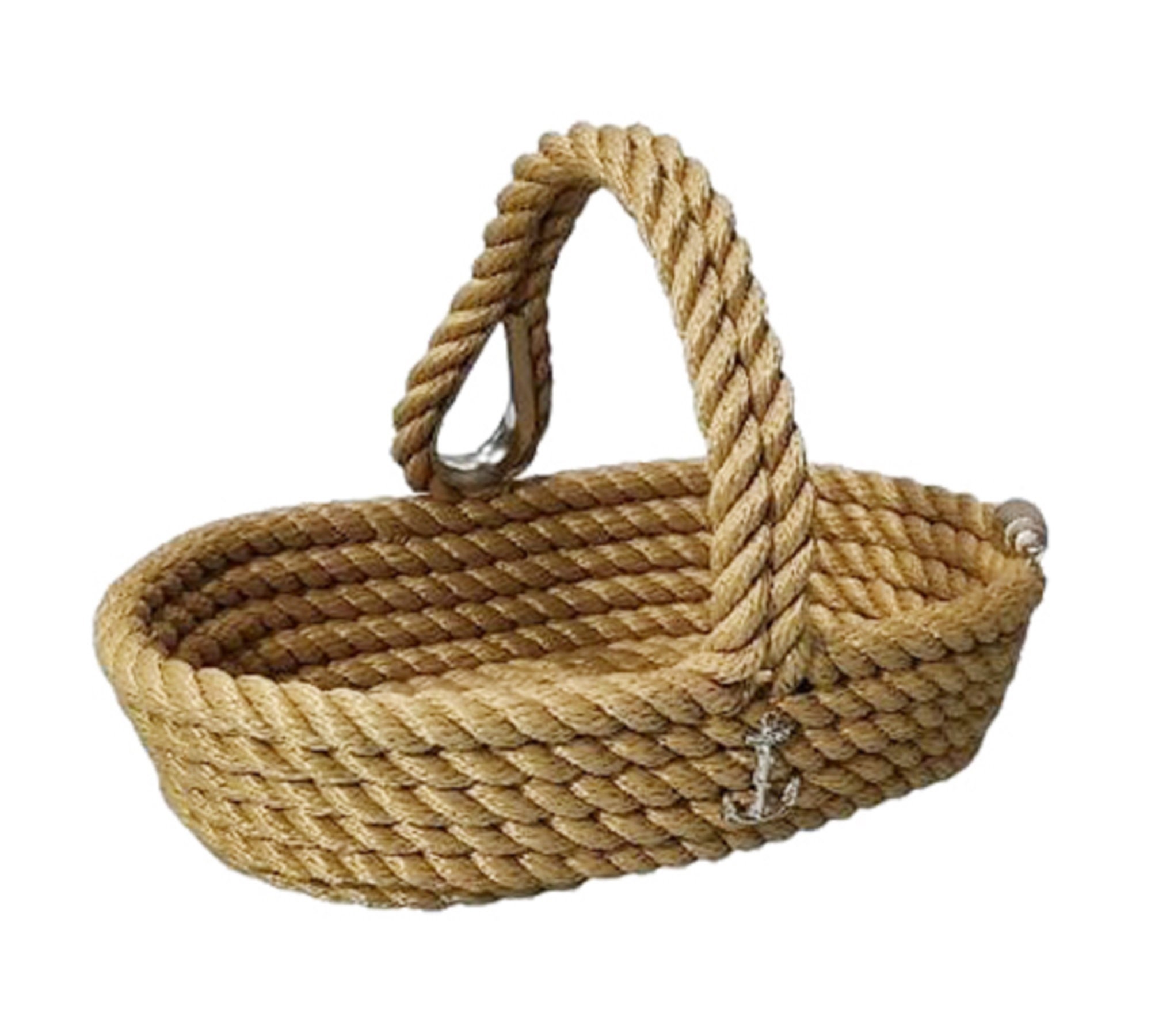 Handmade, Rope Design Basket With Handle - Etsy