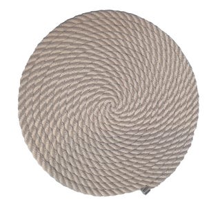 Nautical Rope Placemat – Round Rope Table Mat – Coastal Table Decor – Beach House Table Setting – Yacht Kitchen Decor