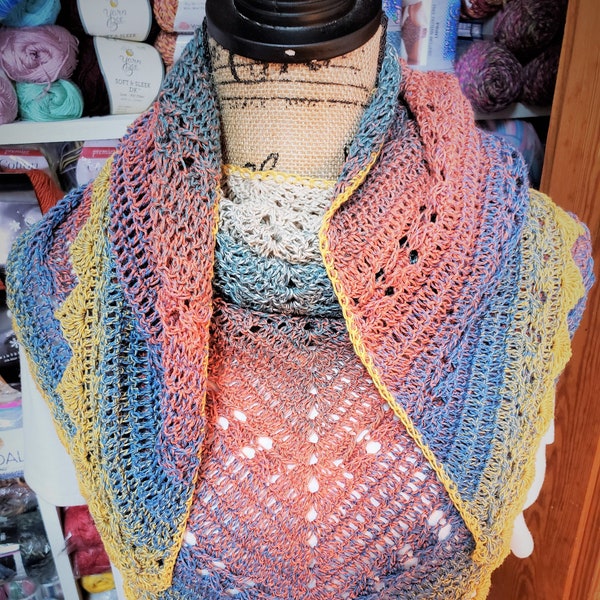 Crocheted shawls