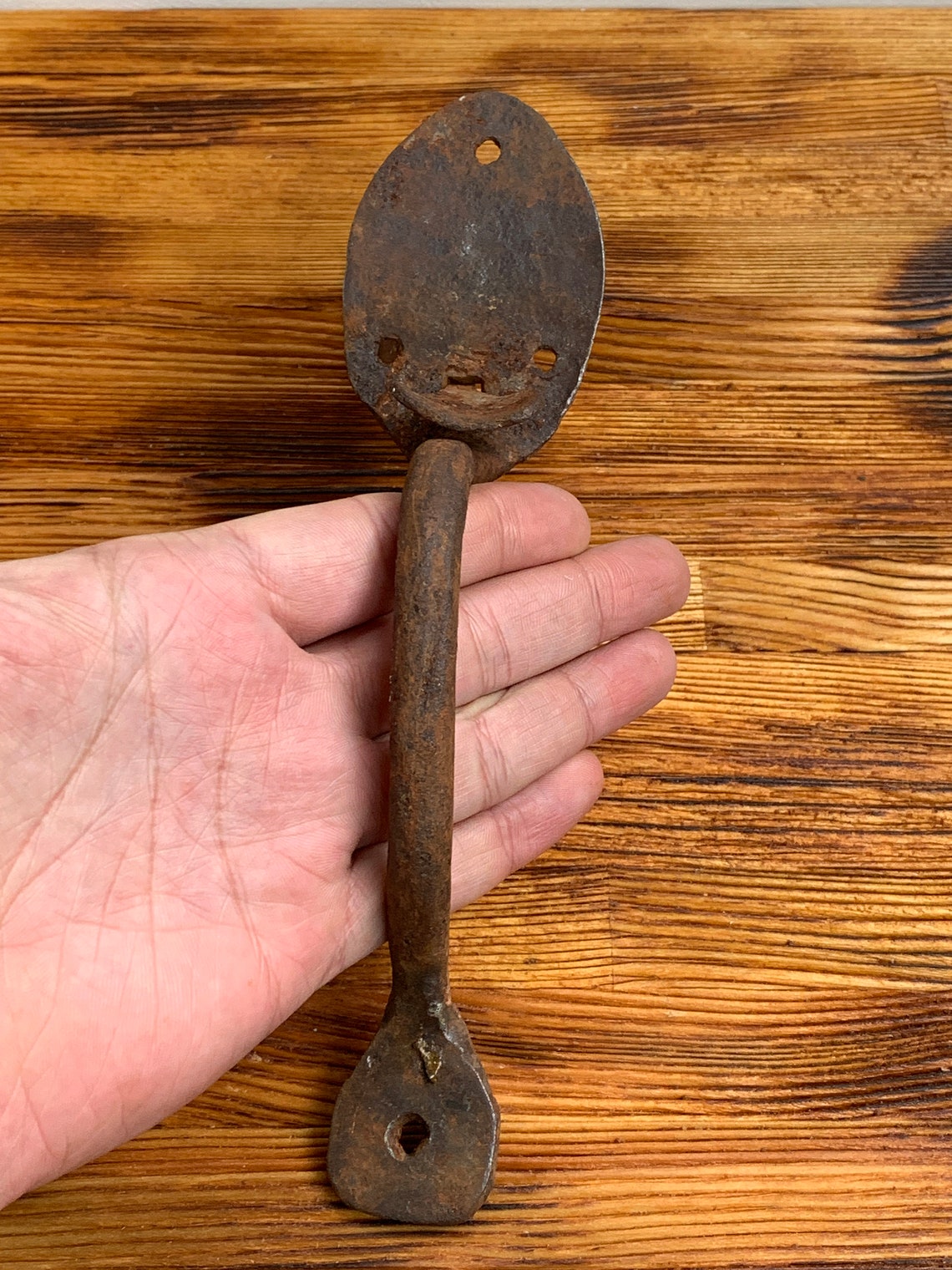 Rusty Door Handle Vintage Barn Door Hardware Rustic Door Etsy