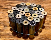 Vintage Bakelite Rods, Vein Bakelite Handle, Prayer Bead 1930s. 30pcs