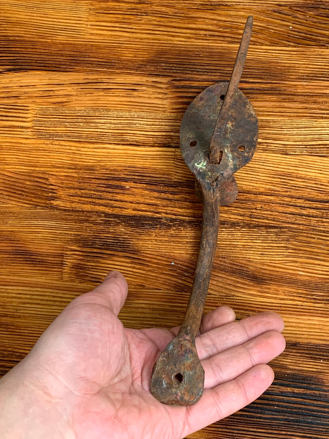 Rusty Door Handle Vintage Barn Door Hardware Rustic Door Etsy