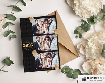 New Year Photo Booth, New Year's Eve Template, NYE Party