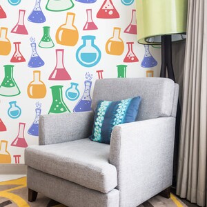 Chemistry | Chemistry Removable Wallpaper | Peel and Stick mural | Wall Decor #78